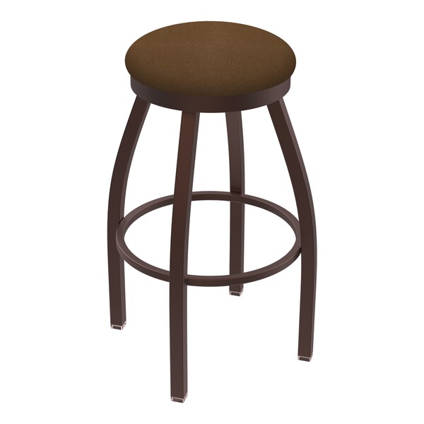 25" Swivel Counter Stool, Bronze Finish, Rein Thatch Seat